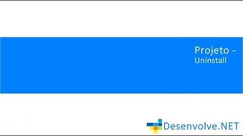 Criar um desinstalador de Programas com VB.NET(Visual Basic) - Uninstall