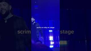 Scrim Vs. Ruby on stage