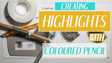 CREATING HIGHLIGHTS WITH COLOURED PENCIL | Coloured Pencil Tutorial | Christmas Advent Day 10