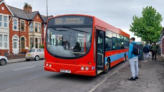 *MUSICAL ZF KICKDOWNS* Cardiff Bus Scania L94UB Wright Solar On Route 500 (768)