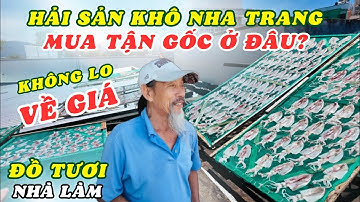 Hải Sản Khô Nha Trang Mua Tận Gốc Ở Đâu? Mực Một Nắng Mực Tẩm Mực Khô Cá Khô Tất Cả Đều Tươi Nhà Làm