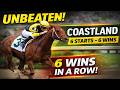 Unbeaten Coastland: 6 Starts, 6 Wins - The Ultimate Winning Streak! @horseracesinfo