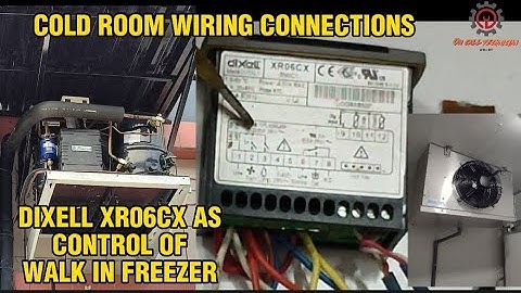 WALK IN FREEZER SIMPLE WIRING CONNECTIONS / DIAGRAM