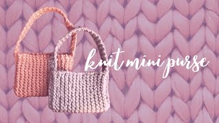 knit mini purse | knit with me screenshot 4
