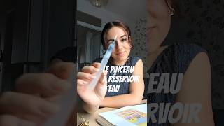 The water brush pen 💧 for watercolor painting anywhere! #watercolor #tutorial