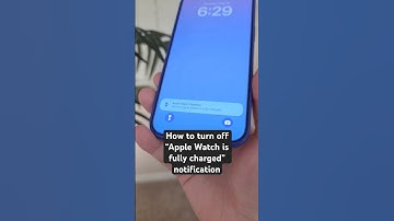 Turn off “Apple Watch is fully charged” notification on iPhone