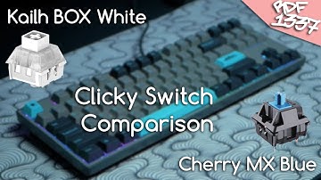 ⌨️ Kailh BOX White vs Cherry MX Blue // Typing Test (no talking)