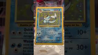Vaporeon Holo Rare 12/64 Jungle Set | Pokemon Collecting #shorts Vaporeon Holo Rare 12/64 Jungle Set | Pokemon Collecting #shorts