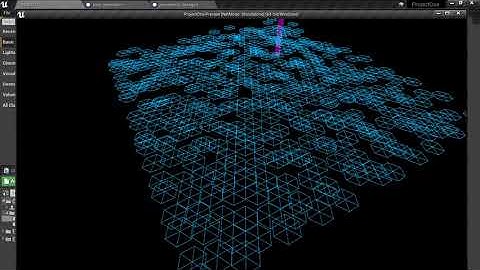 Procedural hexagon grid (random height)