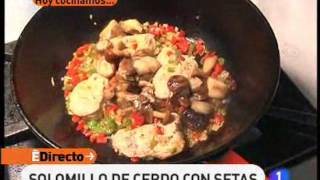 Receta de Solomillo de cerdo con setas ED