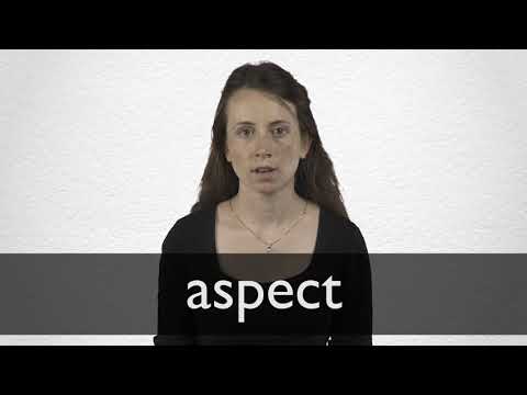 How to pronounce ASPECT in British English