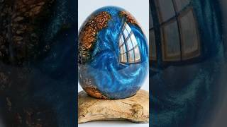 Making Dragon Egg Wood With Pearl Epoxy Resin Art