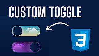 How to Create a custom toggle button using Pure CSS