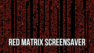 Red Matrix Screensaver. 3 Hours Video
