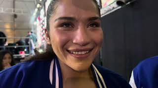 ROXY NOW 3-0 FACE IS CLEAN AFTER HER BIG WIN VS A SOLD OUT CROWD  - ESNEWS BOXING
