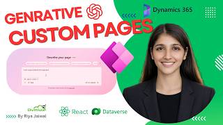 Build Custom Pages in Dynamics 365 Using AI — Generative Pages Tutorial - D365 Power platform