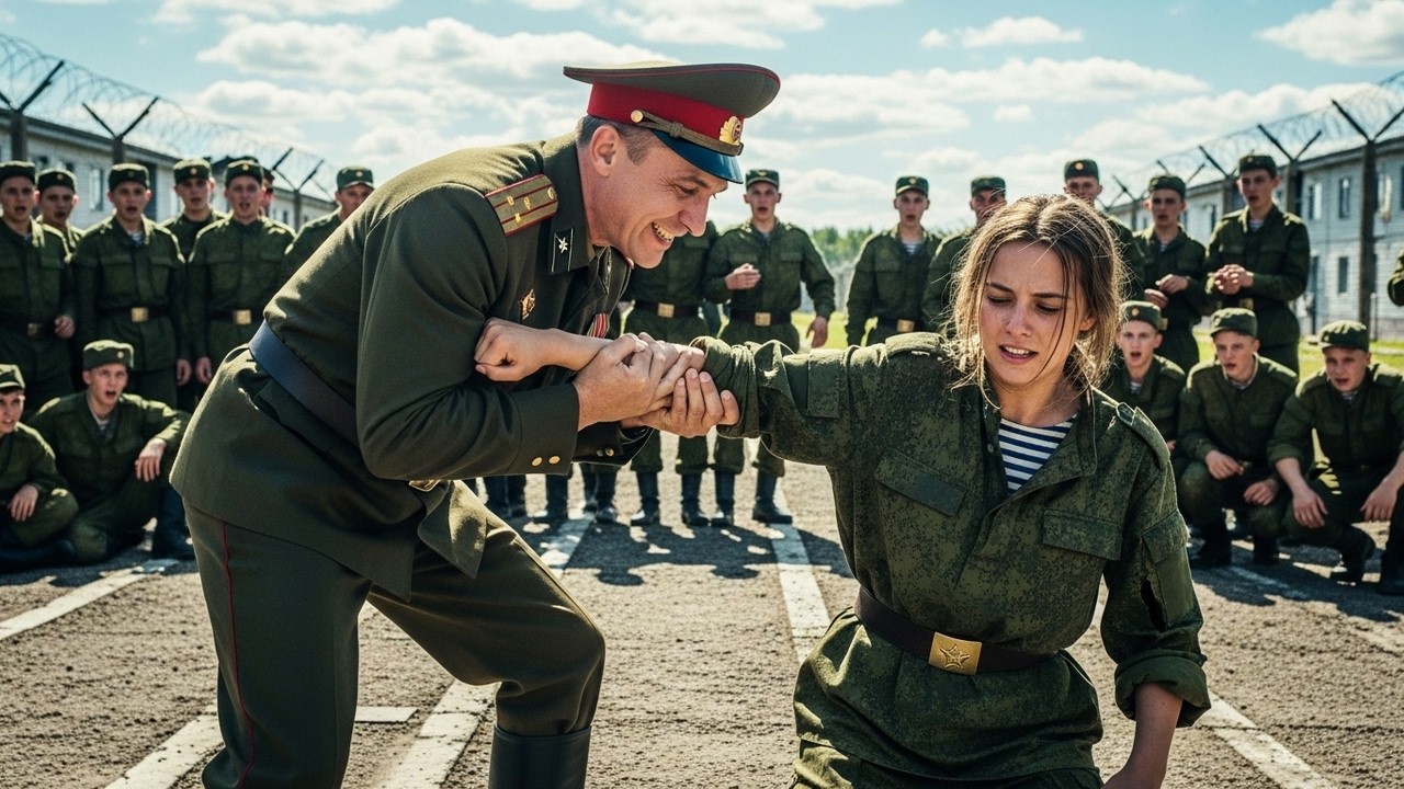 Девушка-солдат  -  сломлена майором  - но он не знал, КТО её отец.