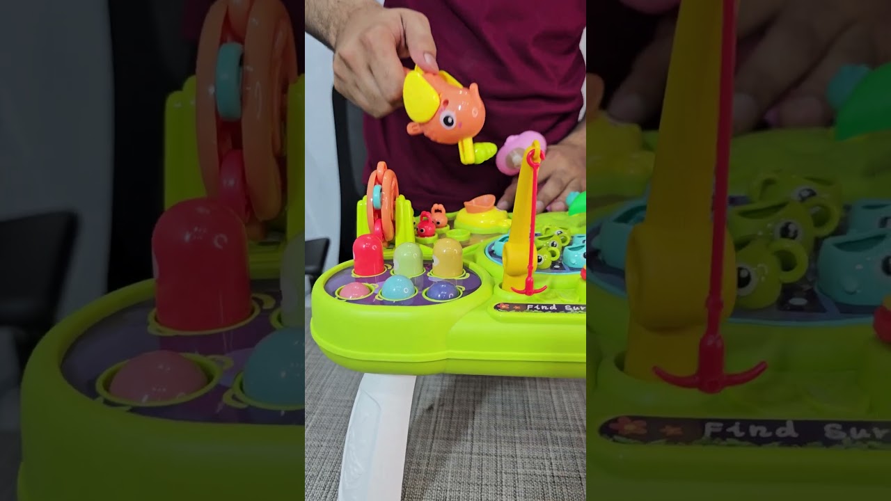 Farm Amusement Park Activity Table – Educational Toy with Multiple Play Modes