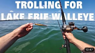 Trolling for Lake Erie Walleye