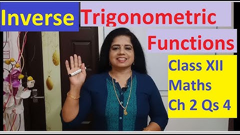 INVERSE TRIGONOMETRIC FUNCTION | Maths Class XII |Qs 4 |Prove : Sin^-1 8/17+Sin^-1 3/5=tan^-1 77/36|