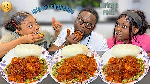 MUST WATCH! FIRST TO LICK THEIR FINGERS LOOSES | OKRA SOUP & FUFU MUKBANG
