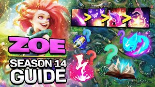 The Only ZOE Guide YOU Need to Climb to Challenger In Season 14 | League of Legends