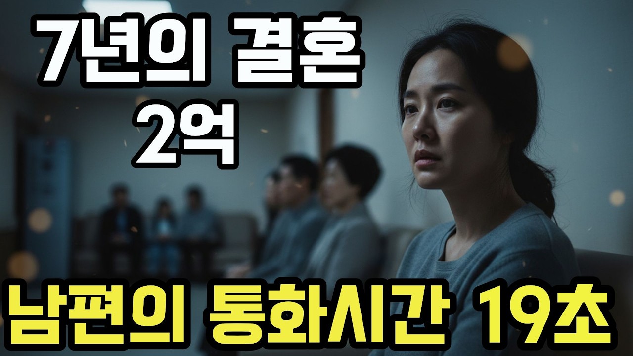 7년의 결혼, 2억, 그리고 남편의 통화시간 19초.#사연 #이혼 #복수