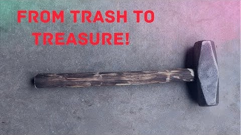 Restoring old sledgehammer #restoration #blacksmith #asmr