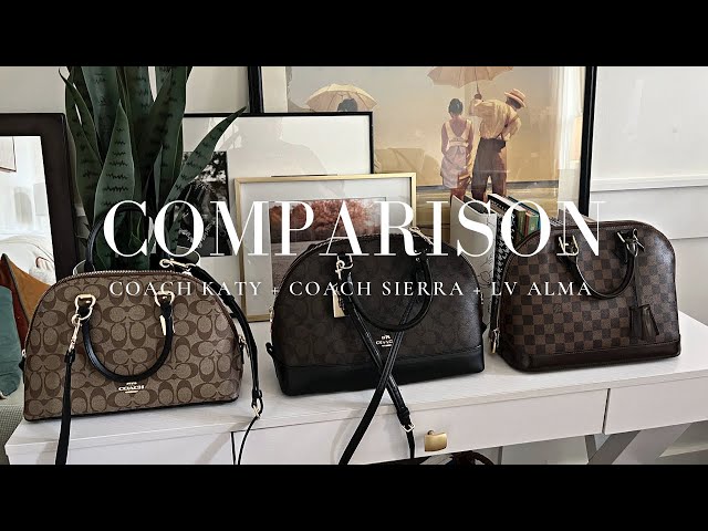 IS COACH COPYING LOUIS VUITTON? COACH REVEL PURSE (WHAT FITS?) LOUIS  VUITTON ALMA BB COMPARISON 