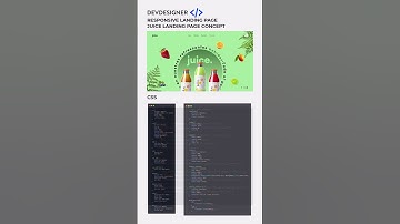 RESPONSIVE LANDING PAGE con HTML, CSS y JS | Animaciones SVG con CSS | 🍈 Juice Landing Page 🍓 #html