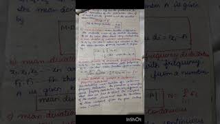 statistics short notes