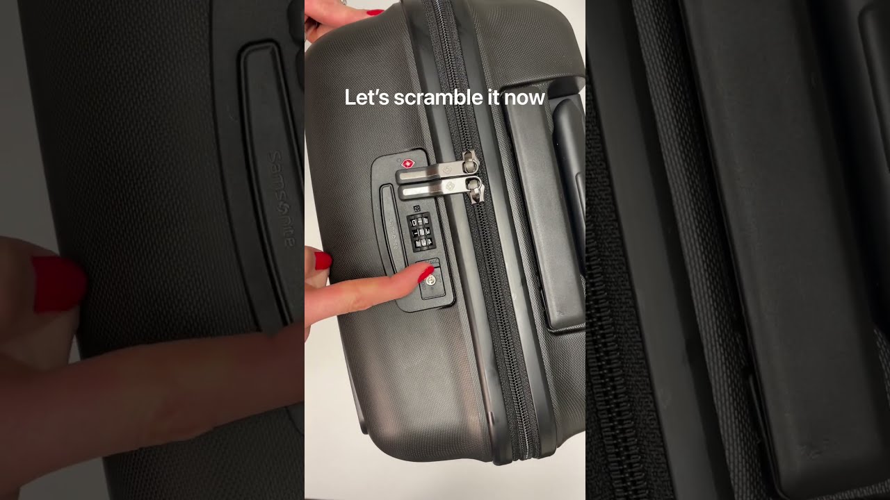 How do you set the TSA lock of your suitcase? - Coolblue - anything for a  smile