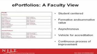 ePortfolio at NJIT - An Introduction