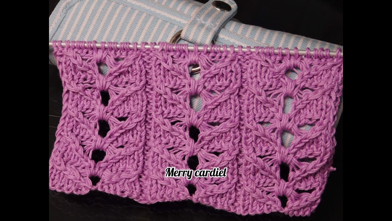 COMO TEJER PUNTO CALADO   MOÑOS A DOS AGUJAS