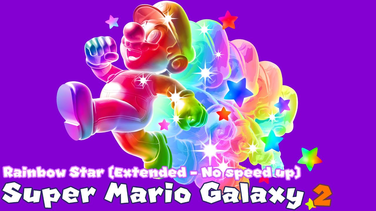 Super Mario Galaxy 2 - Rainbow Star (Extended + No speed up)