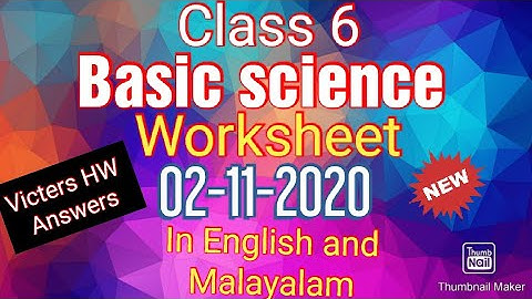 Class 6 basic science worksheet 2-11-2020 | Victers class Worksheet | Food for health worksheet