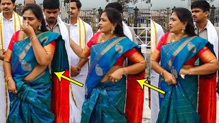 చీర తెచ్చిన ఇబ్బందులు😯 Home Minister Vangalapudi Anitha Uncomfortable With Saree | FH