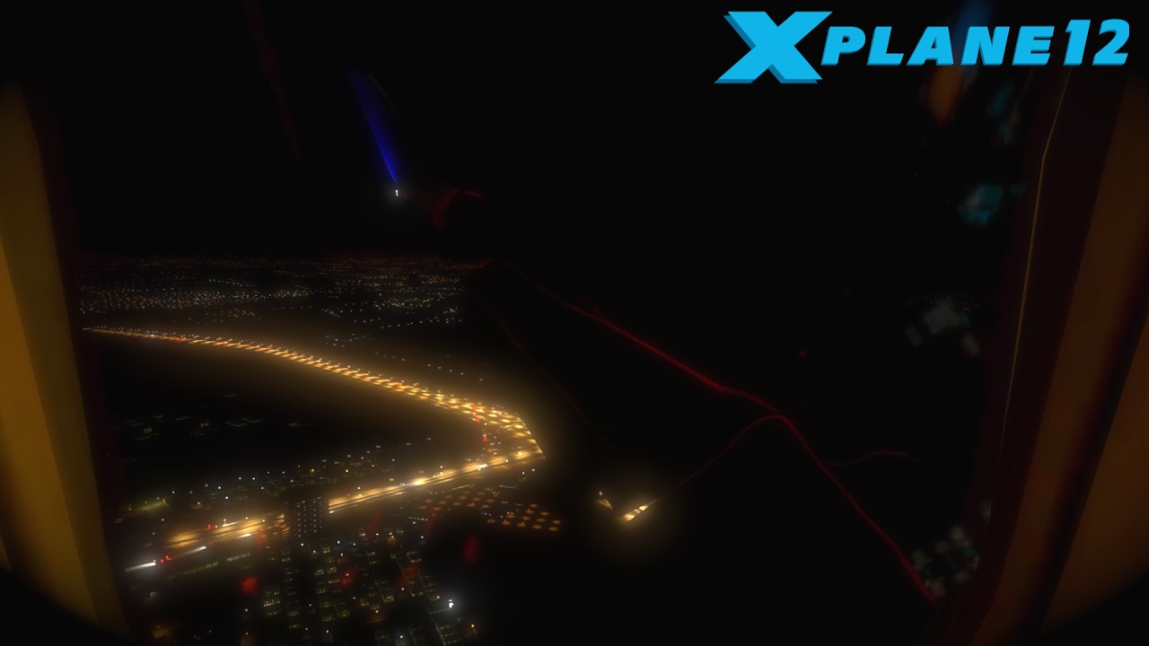 [X-PLANE 12] Rainy Night Landing at Soekarno Hatta