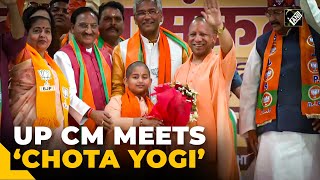 “I want to become like Yogi ji…” Child dressed as CM Yogi Adityanath meets his idol in Roorkee