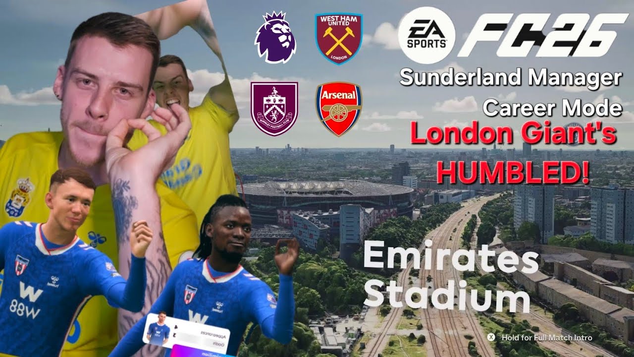 FC26 Sunderland Career Mode Ep.11 | Can We HUMBLE League Leaders Arsenal?! 🔥
