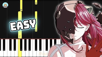 Elfen Lied OP - "Lilium" - EASY Piano Tutorial & Sheet Music