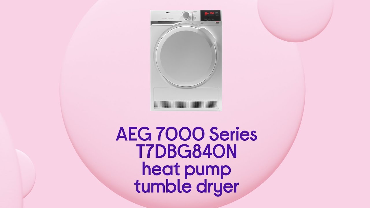 AEG 7000 Series T7DBG840N 8 kg Heat Pump Tumble Dryer White Product