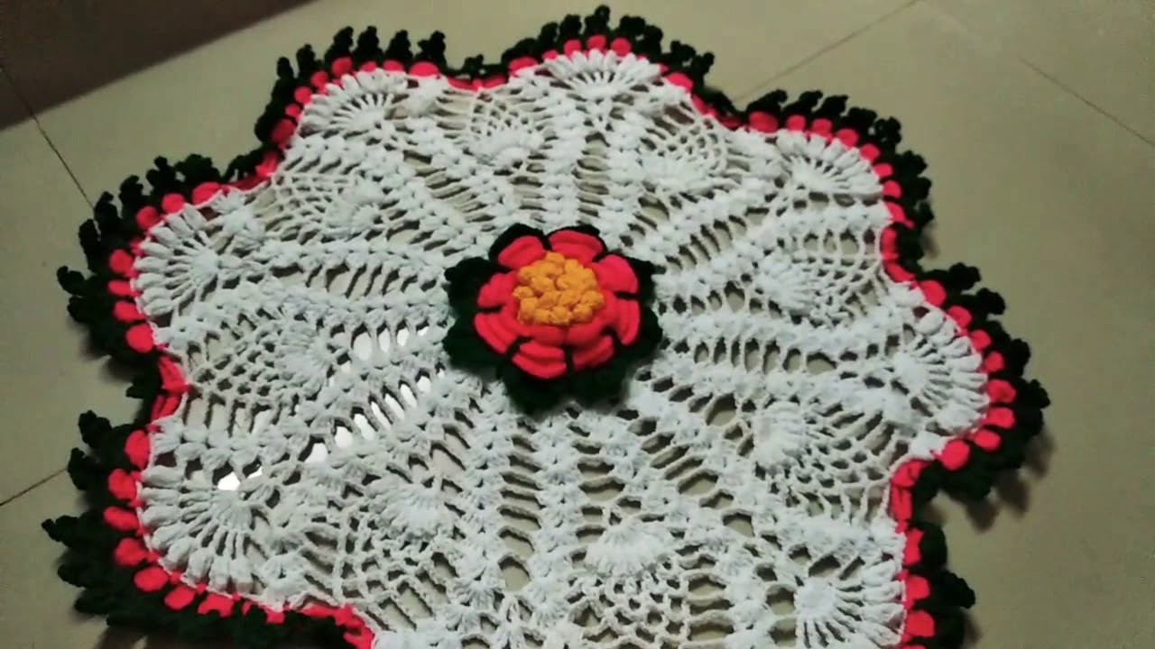 Tablecloth making crochet pattern part 1 YouTube