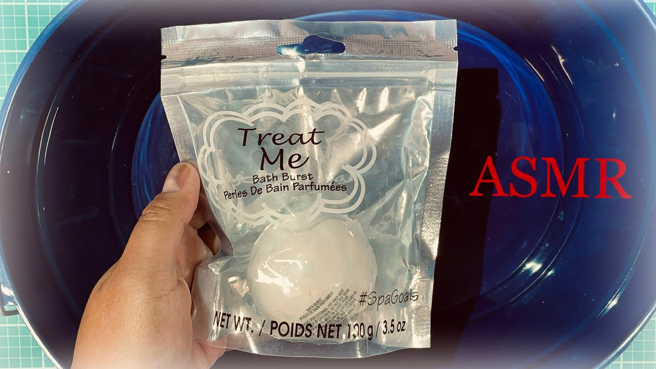 ASMR Destroying bath burst soap. Scratching, scrapping and crushing