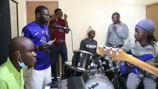 Simbarashe Macheso recording another song