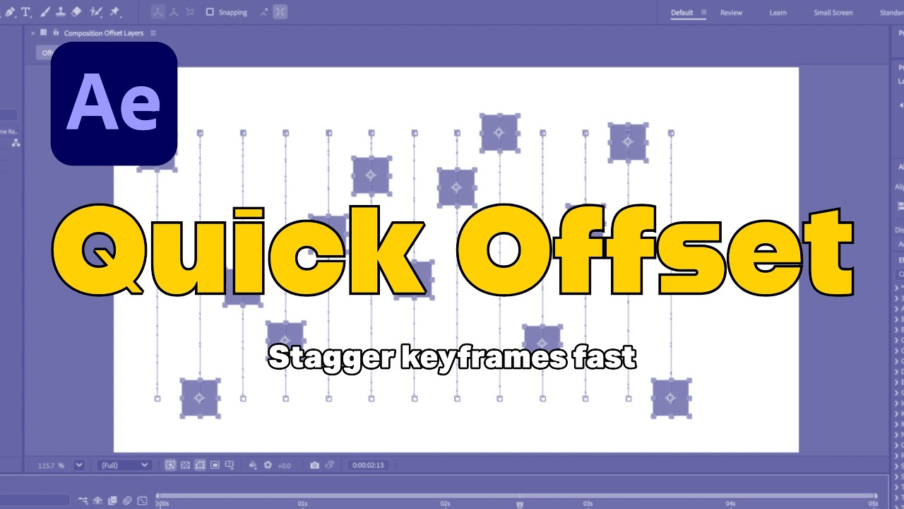 After Effects Quick Offset: Stagger Layers and Keyframes Instantly ...