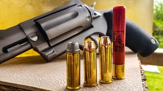 45colt vs 454 casull vs 410 - Ballistics Gel - Taurus Raging Judge Magnum