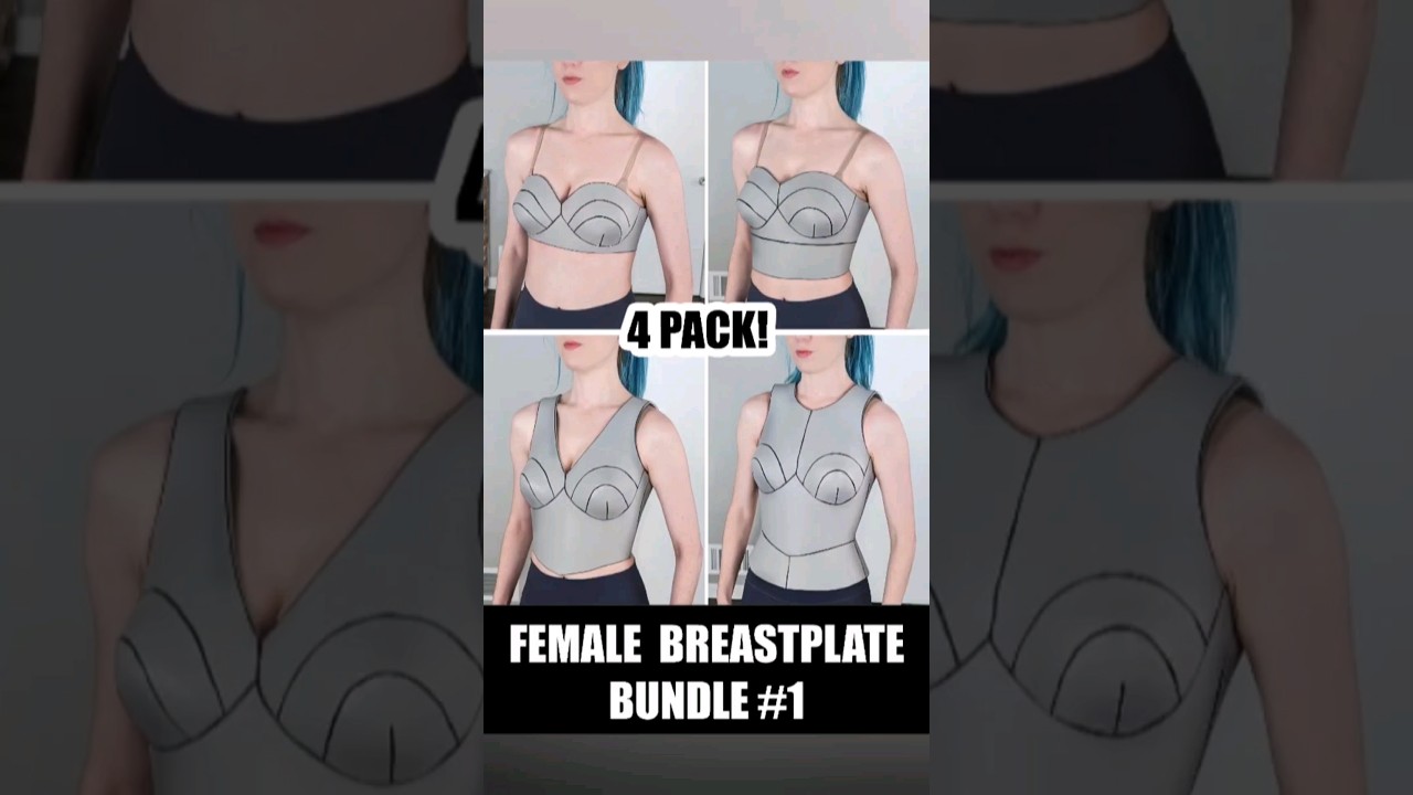 New Female Breastplates Now Available! #cosplay #armor #foam