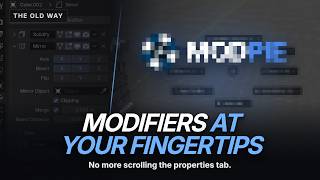Blender Modifiers, Right Where You Work | Modpie (Free Addon)