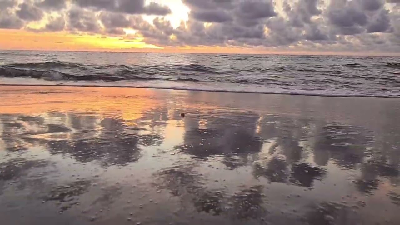 Sunset View At Sea Side 